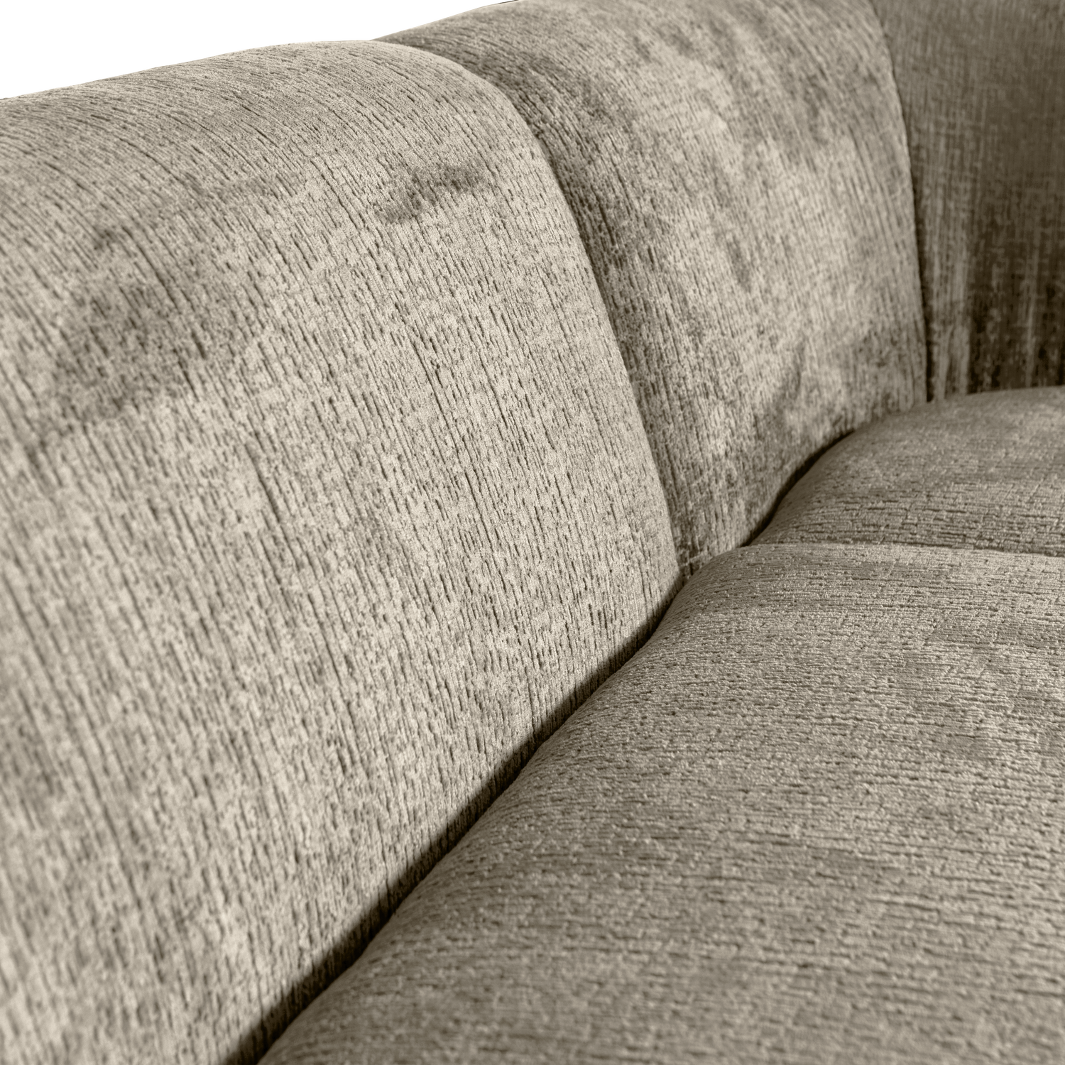SLOPING ECKSOFA RECHTS STRUCTURE VELVET WHEATFIELD