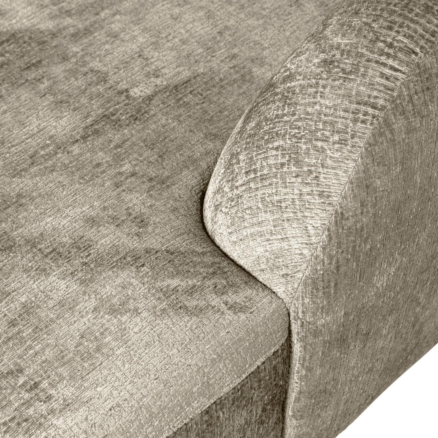 SLOPING ECKSOFA RECHTS STRUCTURE VELVET WHEATFIELD