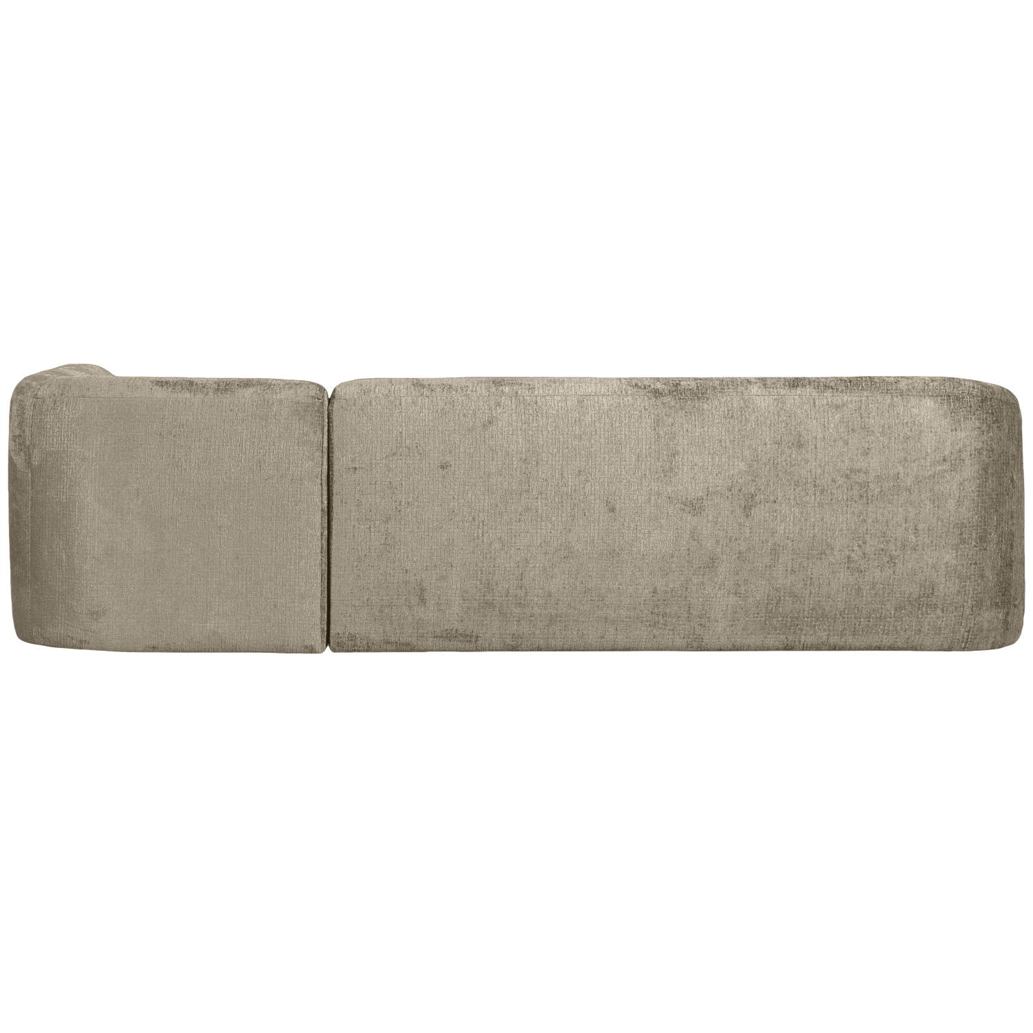 SLOPING ECKSOFA RECHTS STRUCTURE VELVET WHEATFIELD