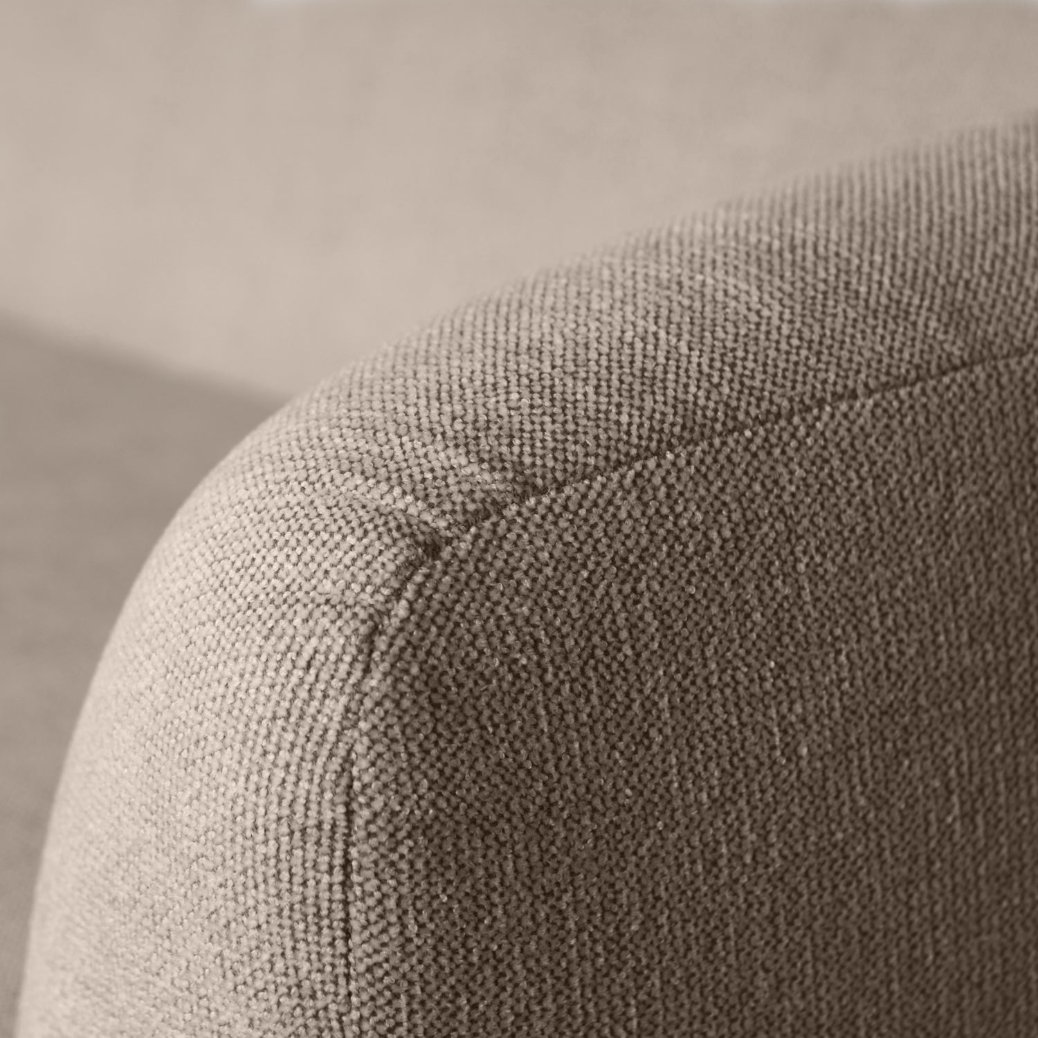 SLOPING 3-SITZER SOFA HELLBRAUN MELANGE