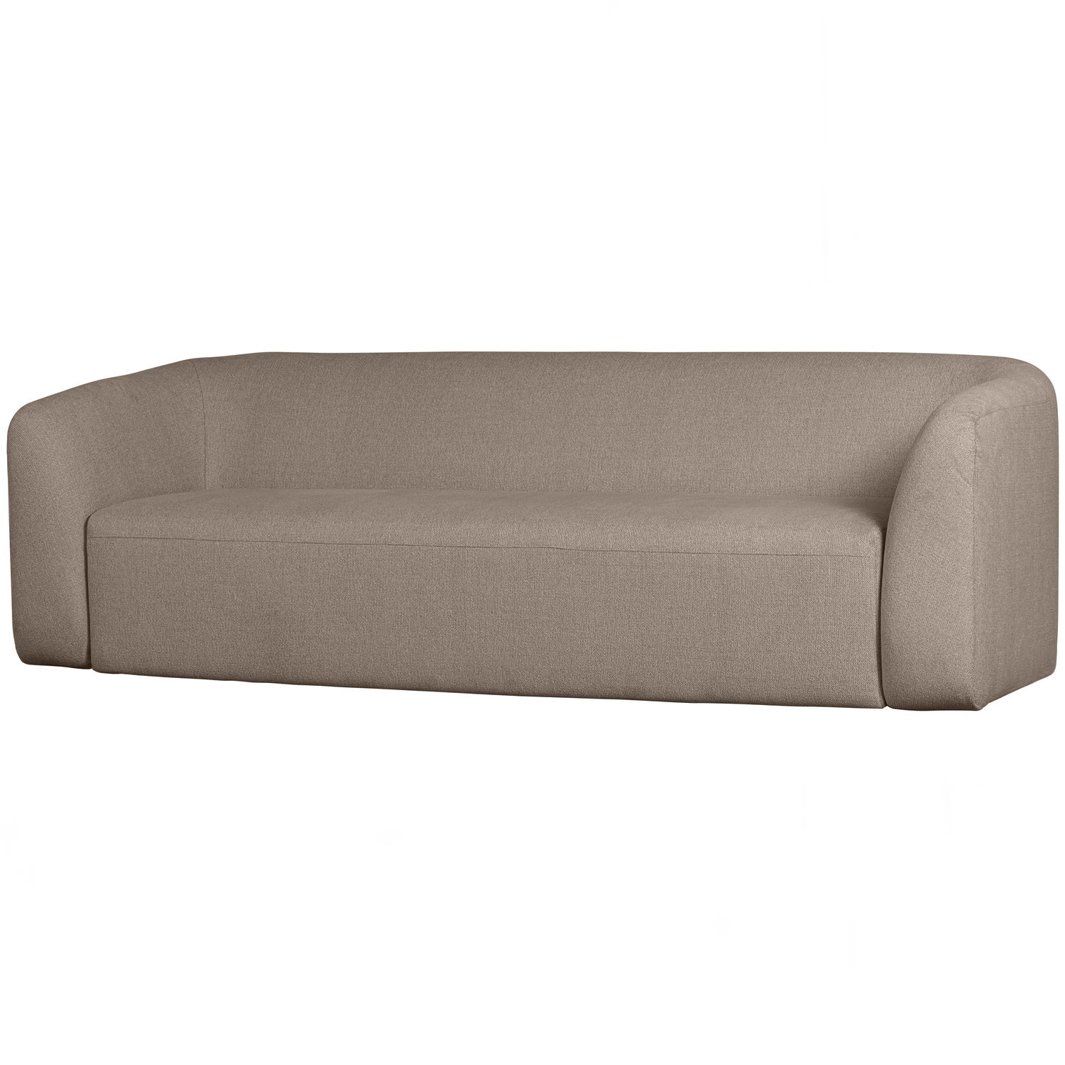 SLOPING 3-SITZER SOFA HELLBRAUN MELANGE