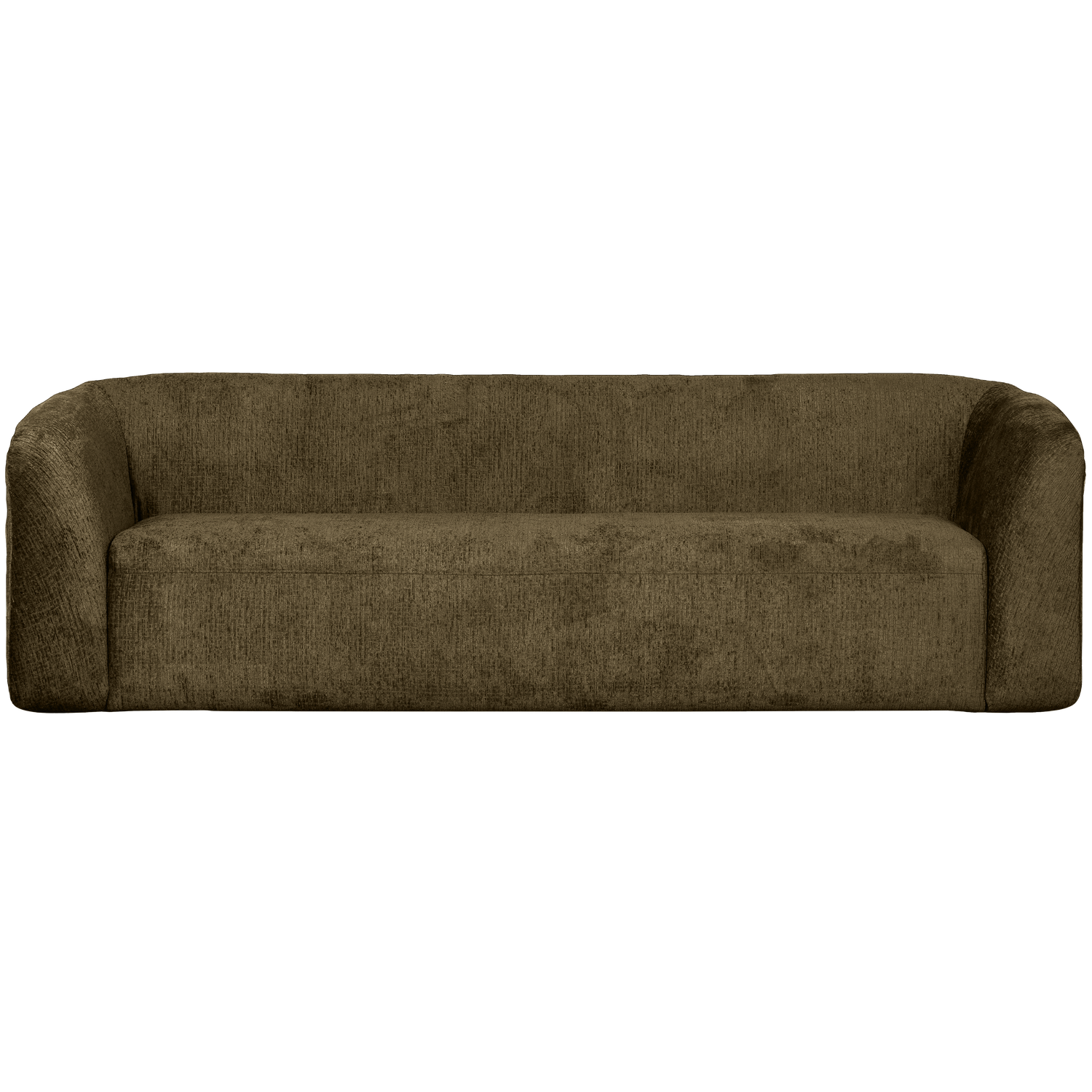 SLOPING 3-SITZER SOFA STRUCTURE VELVET BONSAI