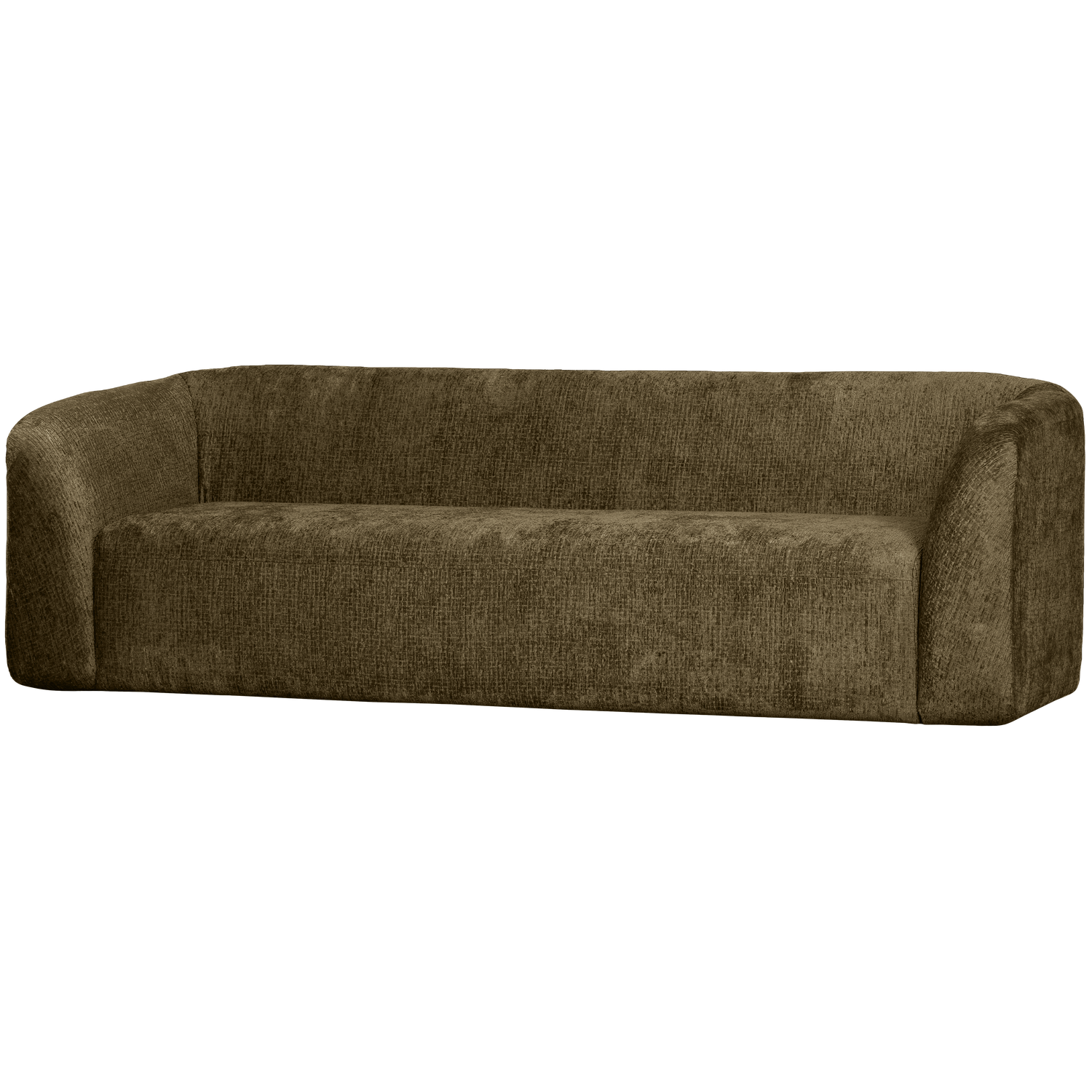 SLOPING 3-SITZER SOFA STRUCTURE VELVET BONSAI