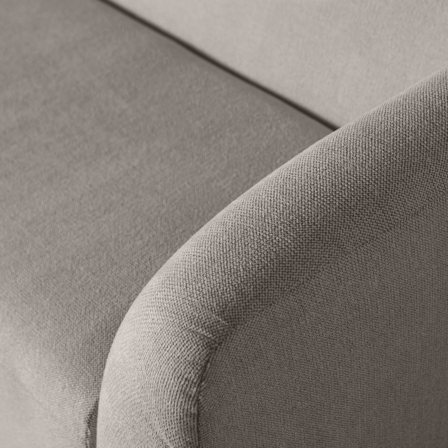 SLOPING 3-SITZER SOFA GRAU MELANGE