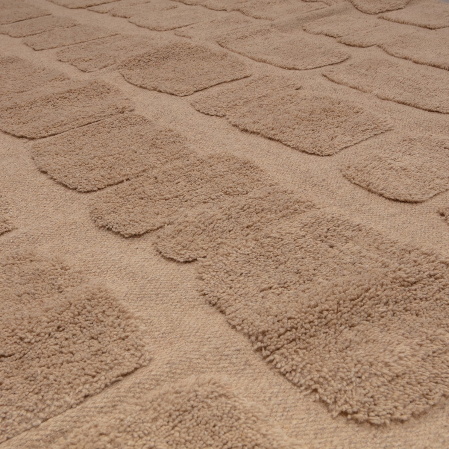BRICKS TEPPICH MIT STEIN DESSIN BEIGE 170x240CM