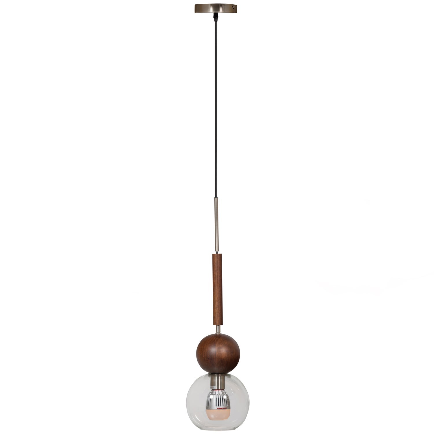 BABBLE HANGENDE LAMPE GLAS WALNUSS