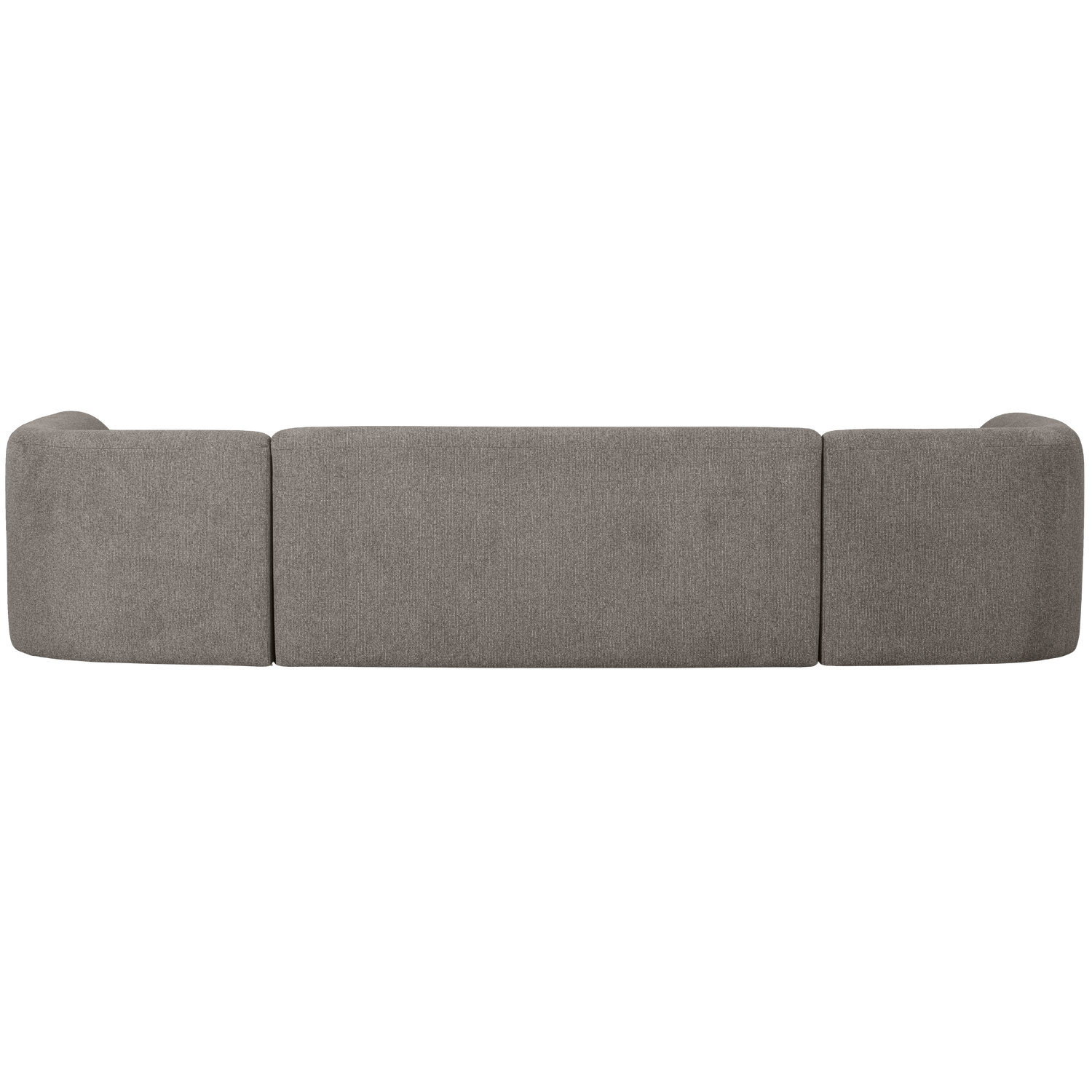 SLOPING U-SHAPE SOFA GRAU MELANGE