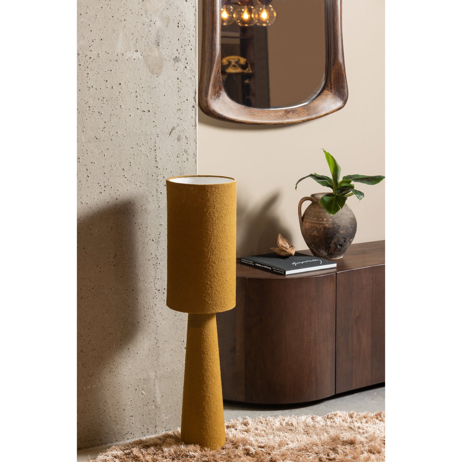 LOFT TISCHLAMPE METALL/BOUCLE TAPENADE 90xO22CM