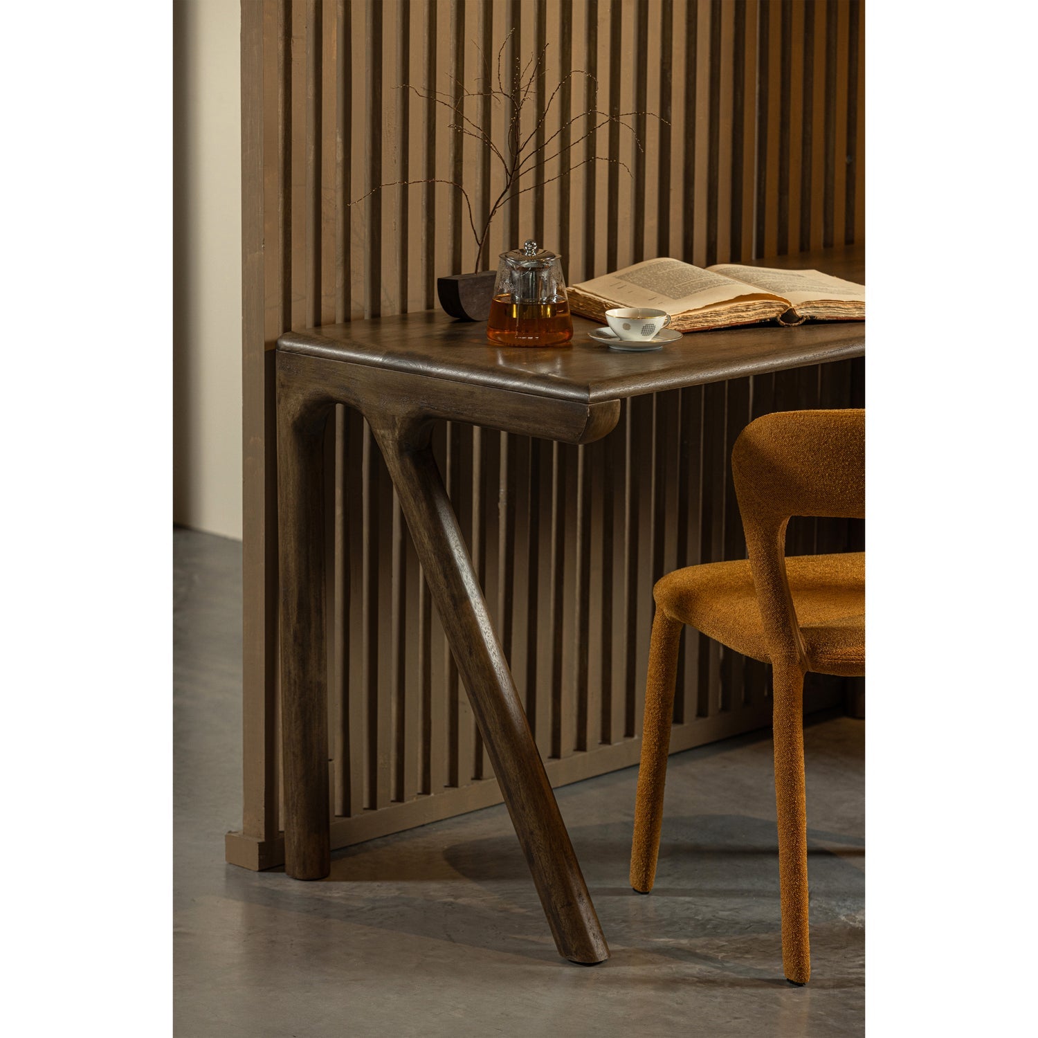 TUG SCHREIBTISCH MANGO HOLZ WALNUSS