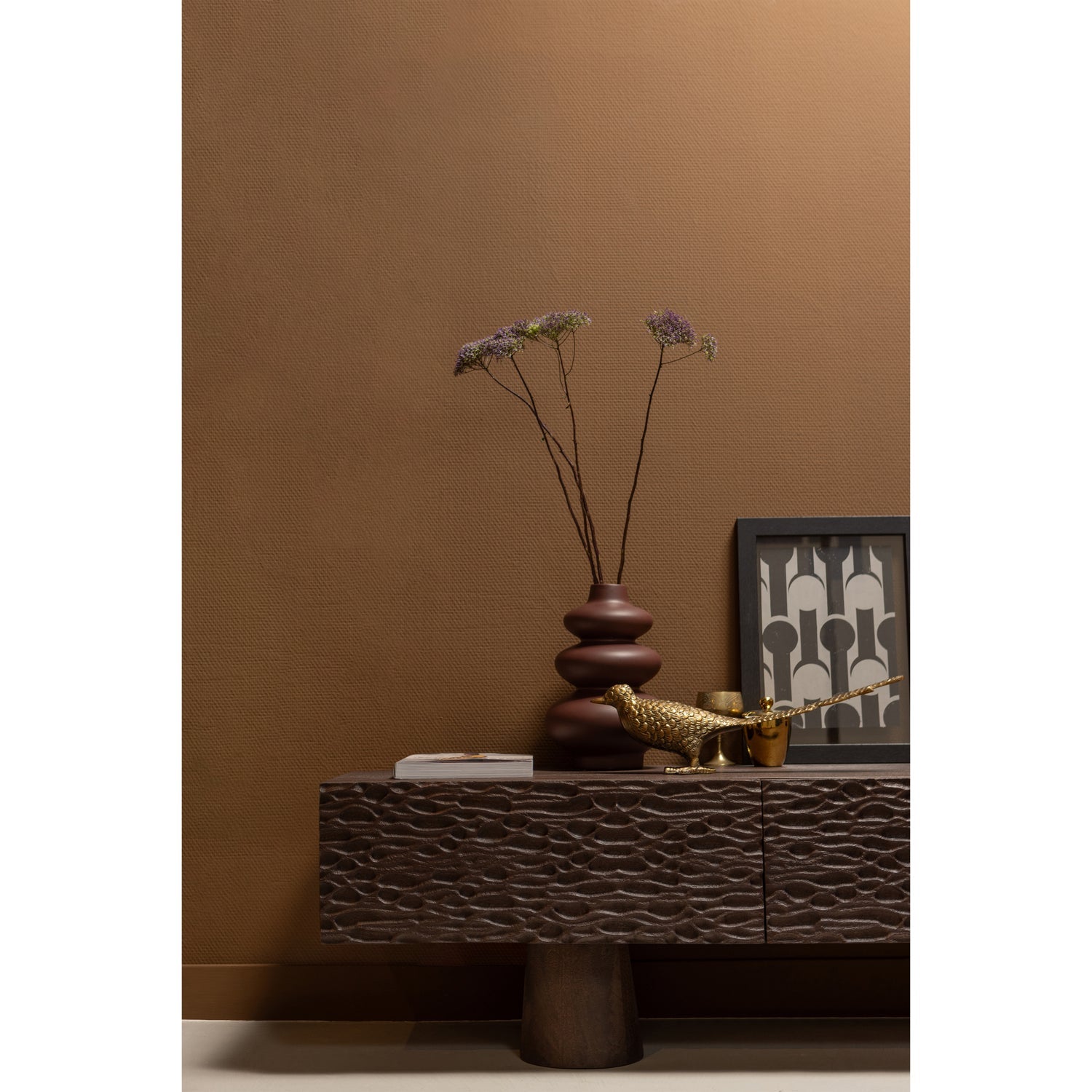SENSUAL VASE KERAMIK 29CM MERLOT