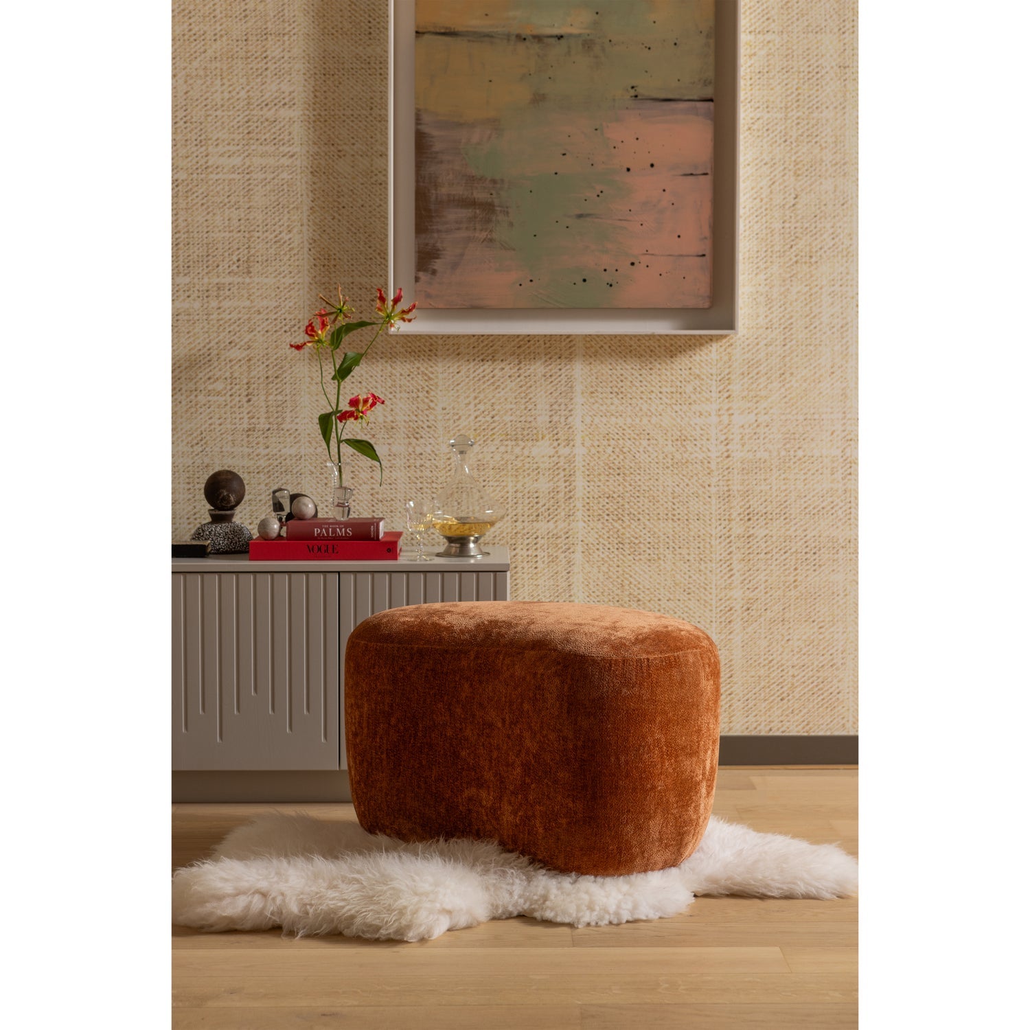 POPULAR ORGANISCHE HOCKER CINNAMON