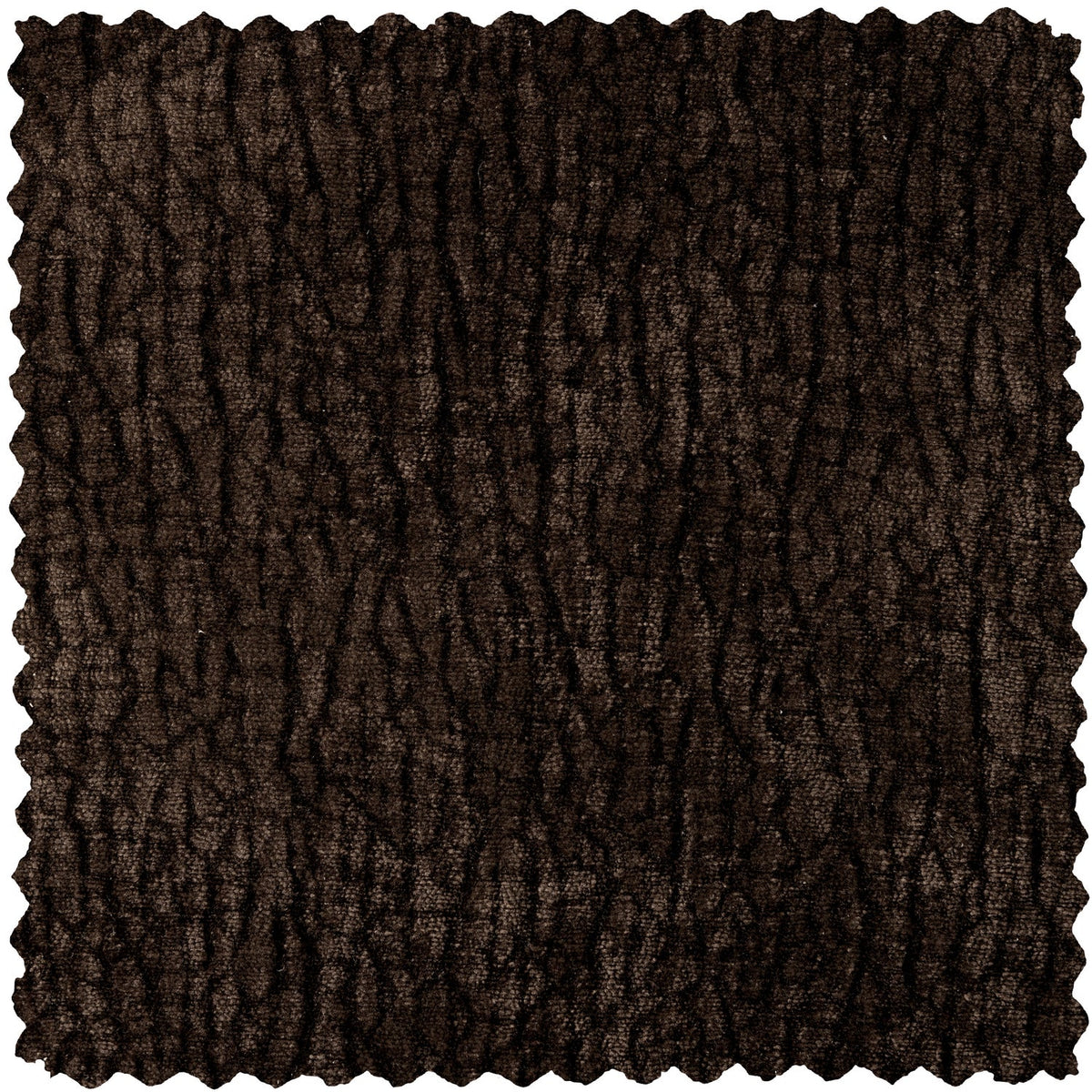 BAGGY ROLLENKISSEN 50xO23CM 3D CHENILLE DUNKELBRAUN