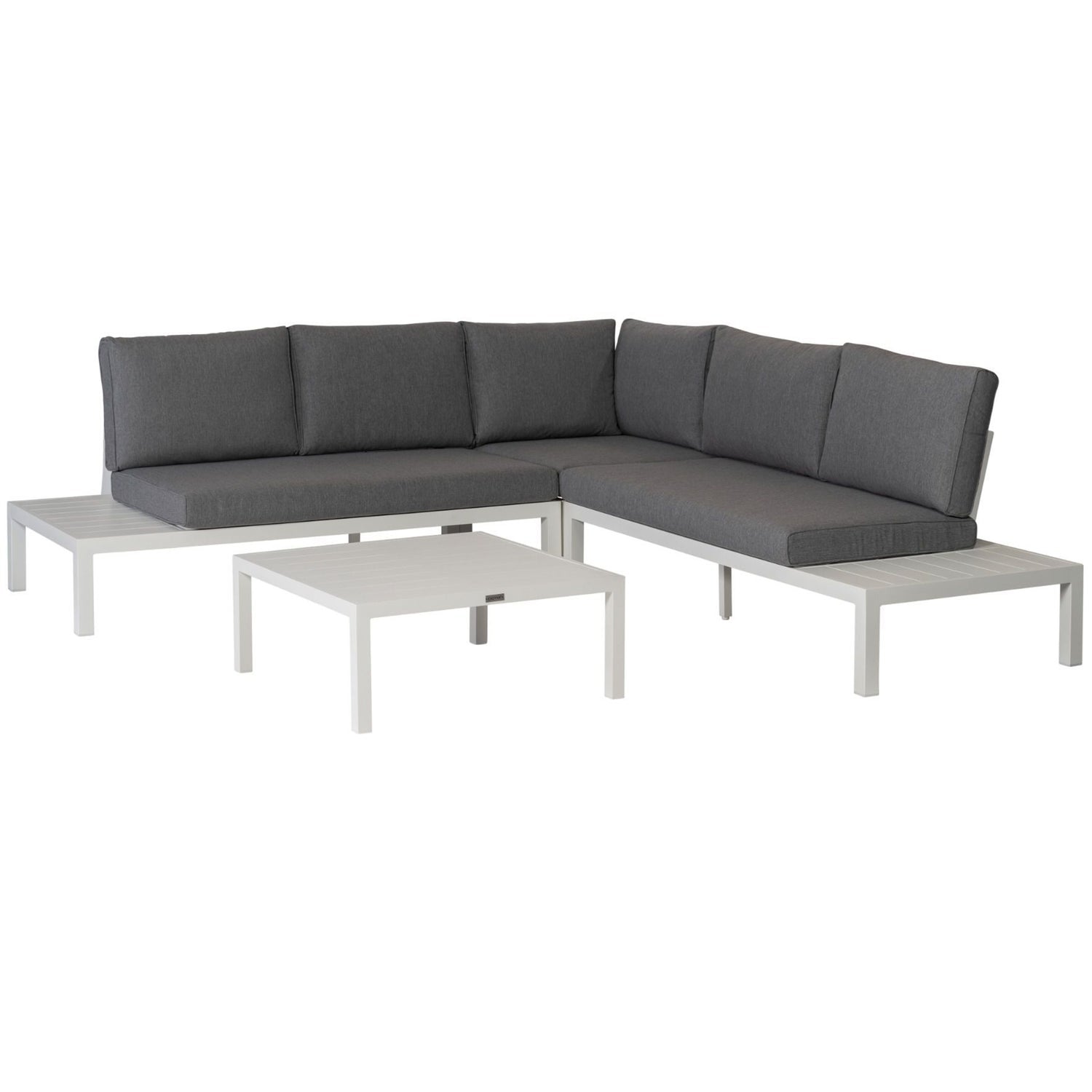 LA VIDA LOUNGE SET GARTEN ALUMINIUM WEISS