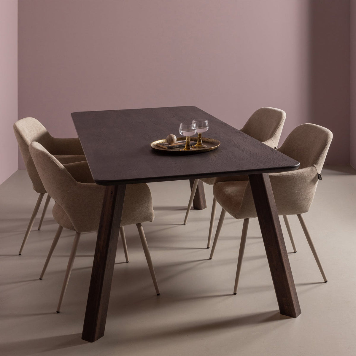 HAARLEM 4-POSITION FUSSE EICHE MYSTIC BRAUN 2ER SET [fsc]