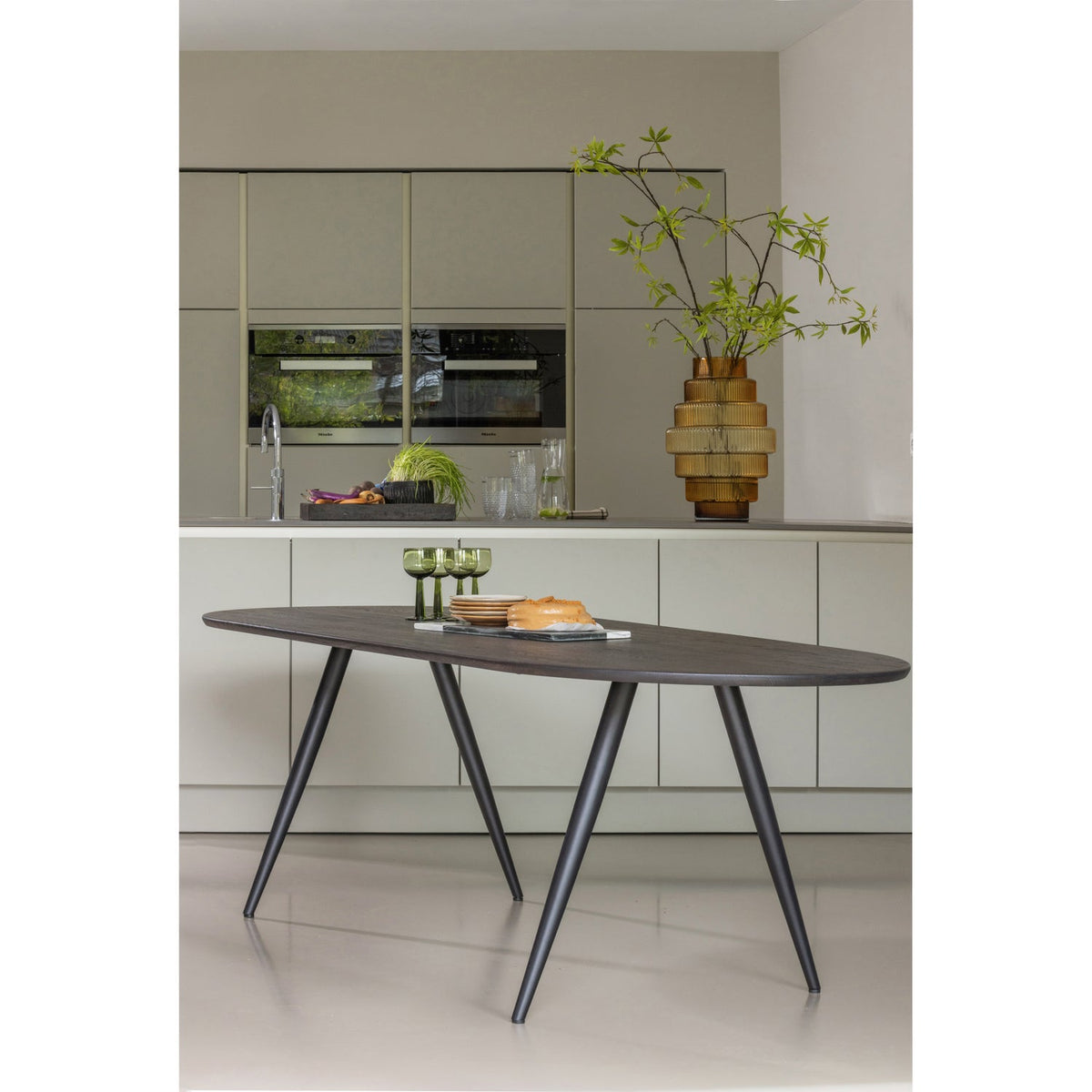 TABLO TISCH OVAL VGL 220x90CM MYSTIC BRAUN [fsc]