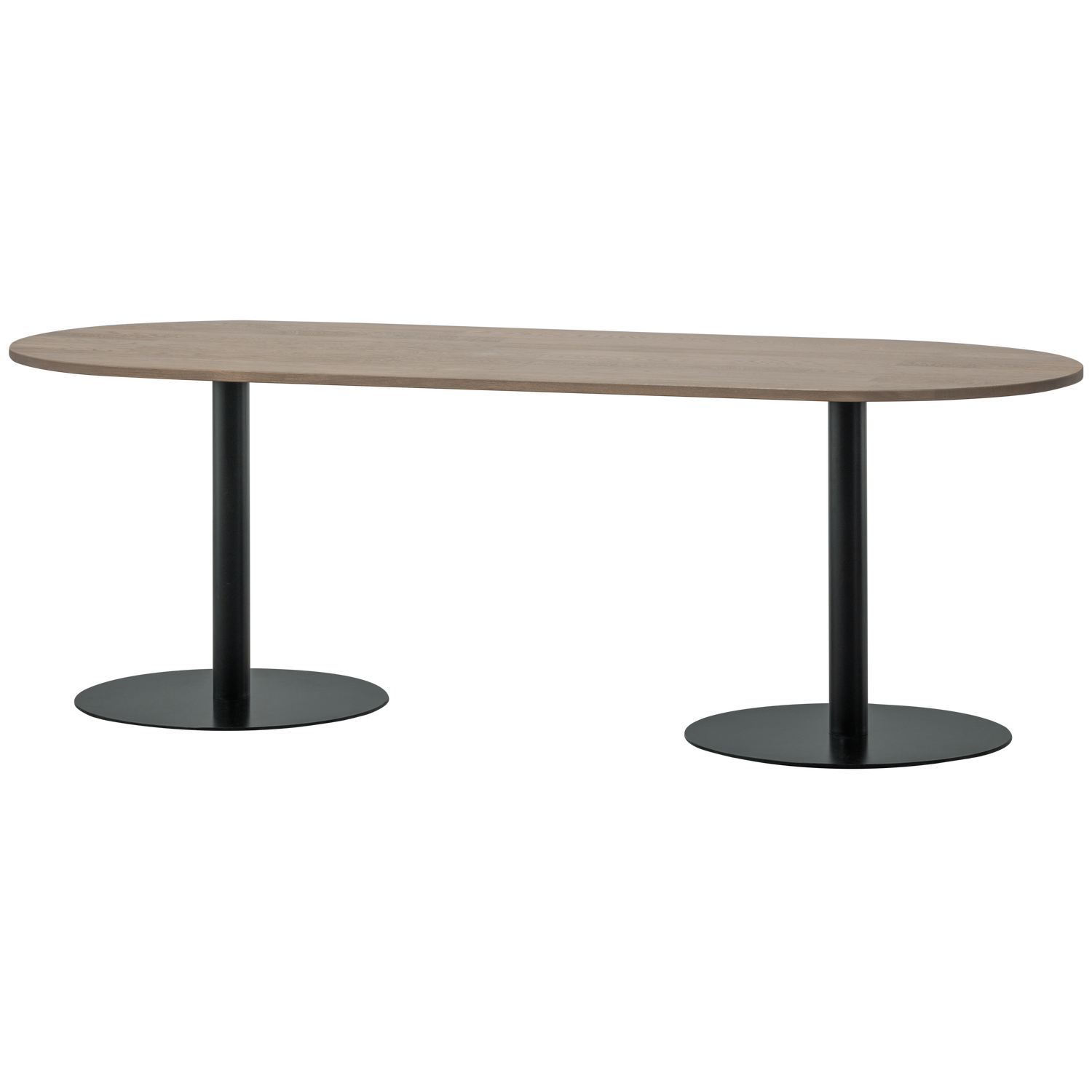 TABLO TISCH OVAL DTL 220x90CM PEBBLE GREY/SCHWARZ [fsc]