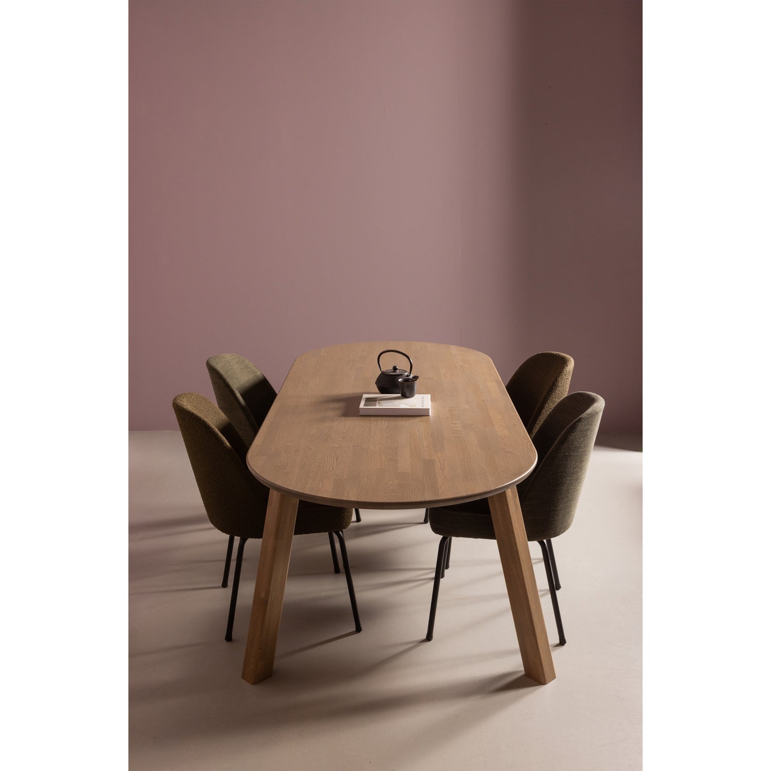 2ER SET - HAARLEM 4-POSITION FUSSE EICHE PEBBLE GREY [fsc]