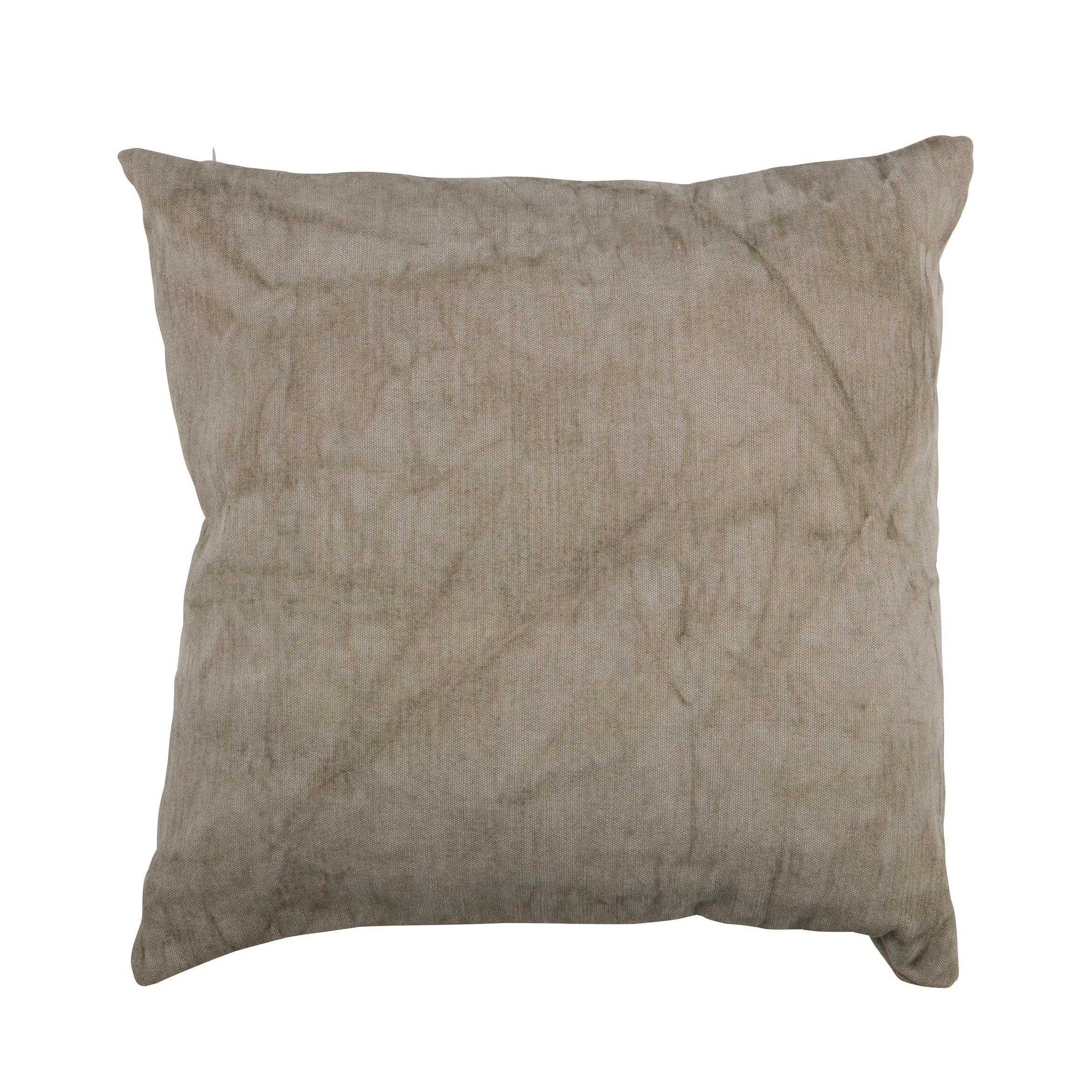 Kissen BELLE aus Baumwolle Grau/Taupe 45x45 cm Kissen WOOOD 