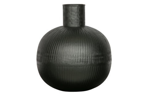 2er Set Pixie Vase Metall Schwarz