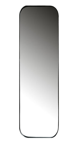 Länglicher Spiegel DOUTZEN aus Metall Schwarz 170x40cm