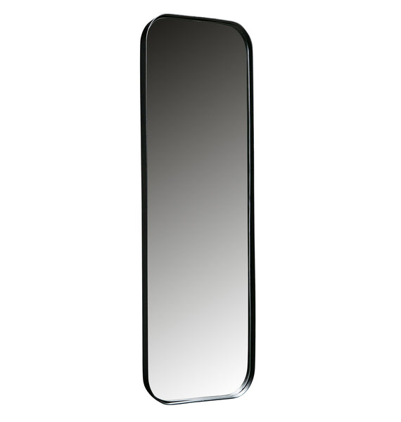 Länglicher Spiegel DOUTZEN aus Metall Schwarz 170x40cm