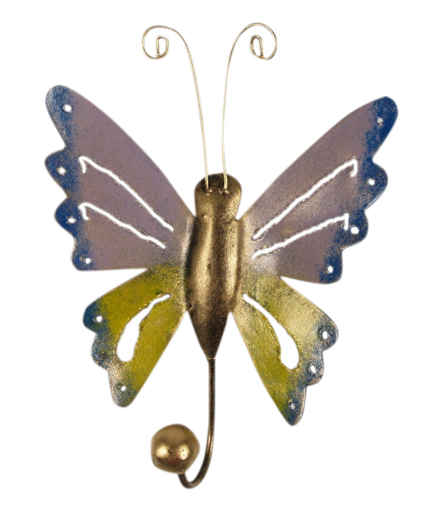 Kleiderhaken FLAPPY Schmetterling, Metall 17 cm